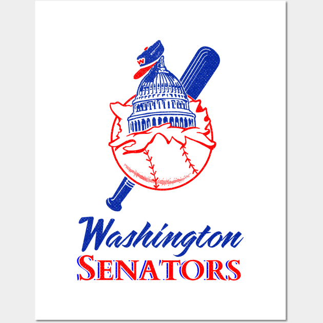 Defunct Washington Senators Baseball Wall Art by LocalZonly